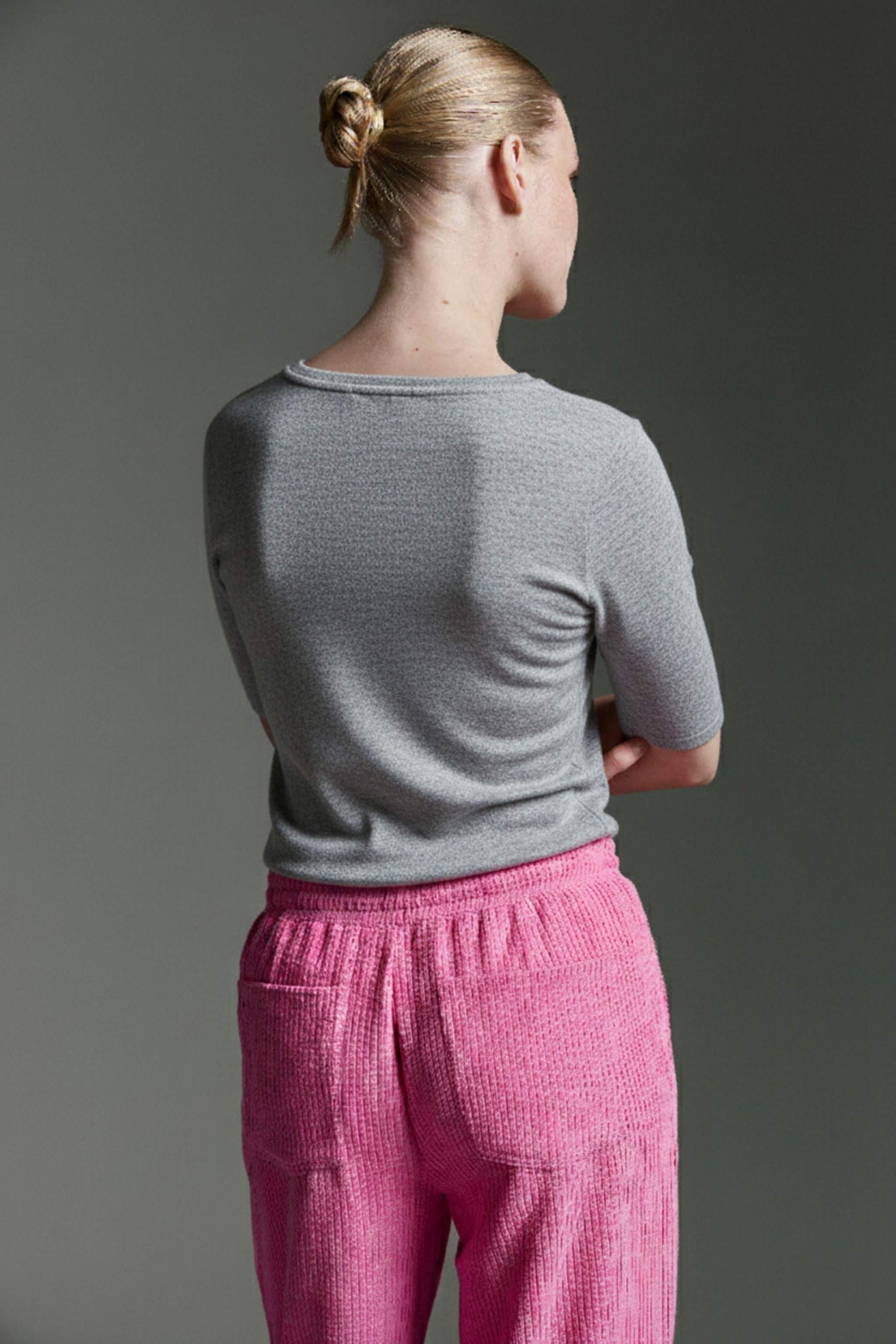 Cozy 3/4 Arm Shirt Mit Rundhals