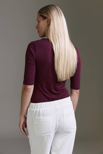 Super Softes 3/4 Arm Shirt Mit Rundhals