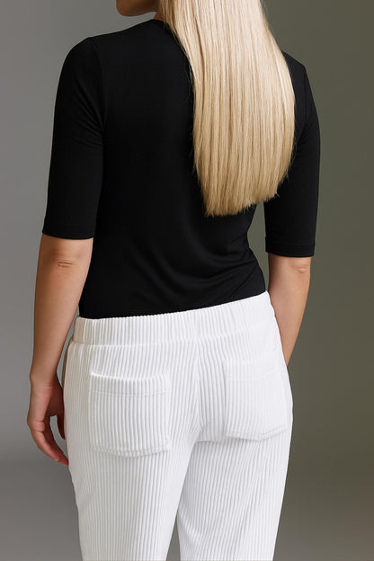 Super Softes 3/4 Arm Shirt Mit Rundhals