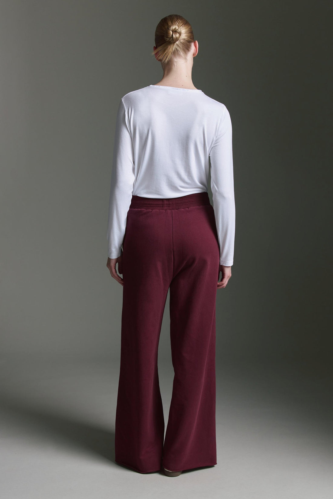 Softes Langarmshirt Mit Rundhals Und Paspeldetails Am Kragen