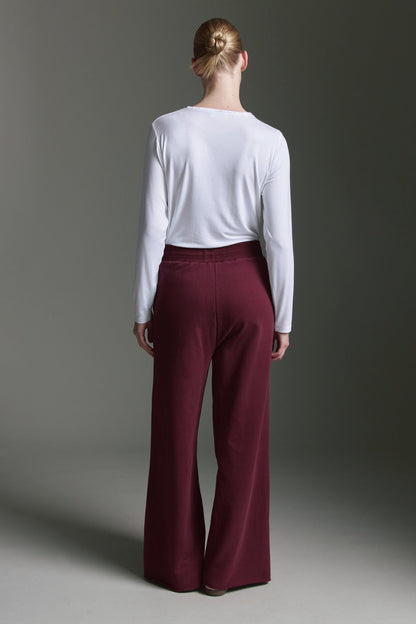 Softes Langarmshirt Mit Rundhals Und Paspeldetails Am Kragen