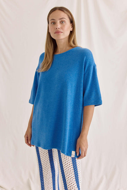 Oversized Cozy T-Shirt Mit Rundhals