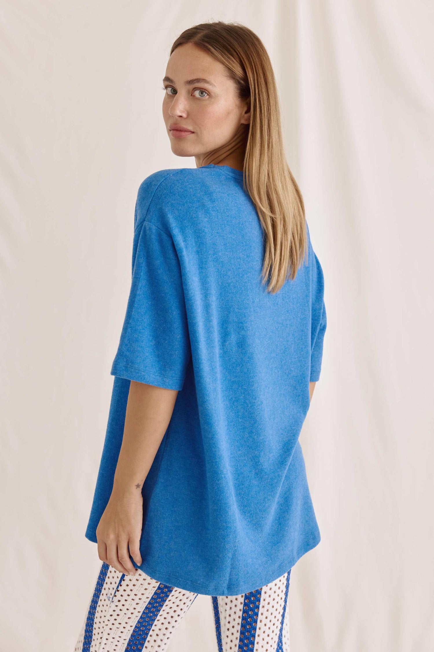 Oversized Cozy T-Shirt Mit Rundhals