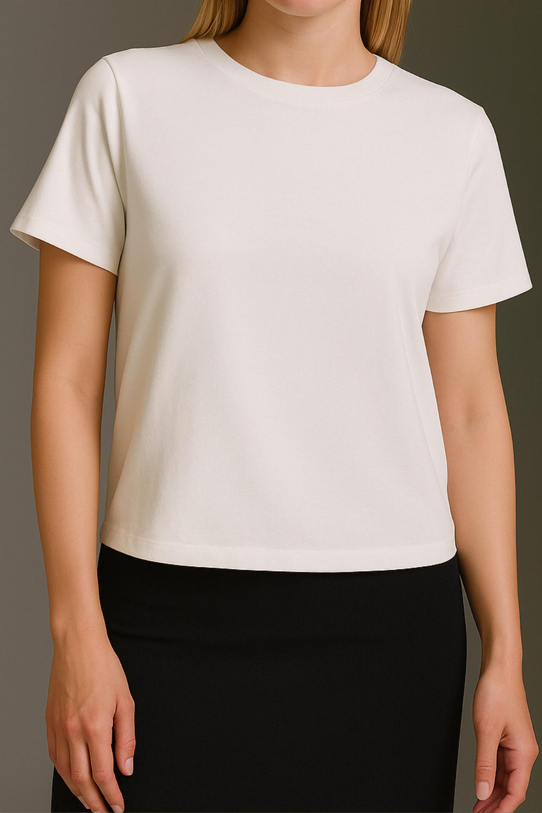 Cozy T-Shirt Mit Rundhals