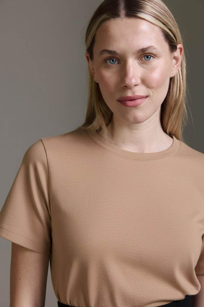Cozy T-Shirt Mit Rundhals