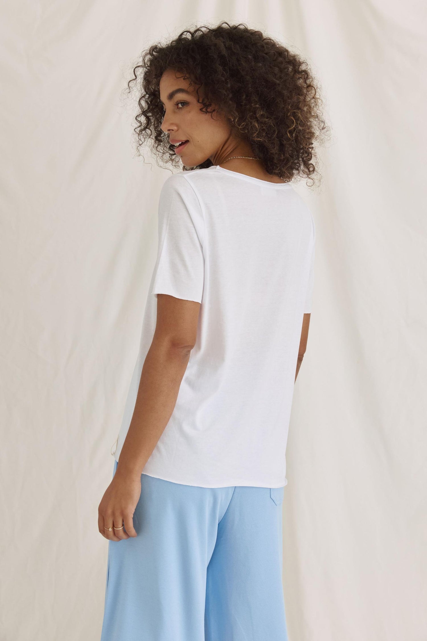 Weiches T-Shirt Mit Mykonos Druck