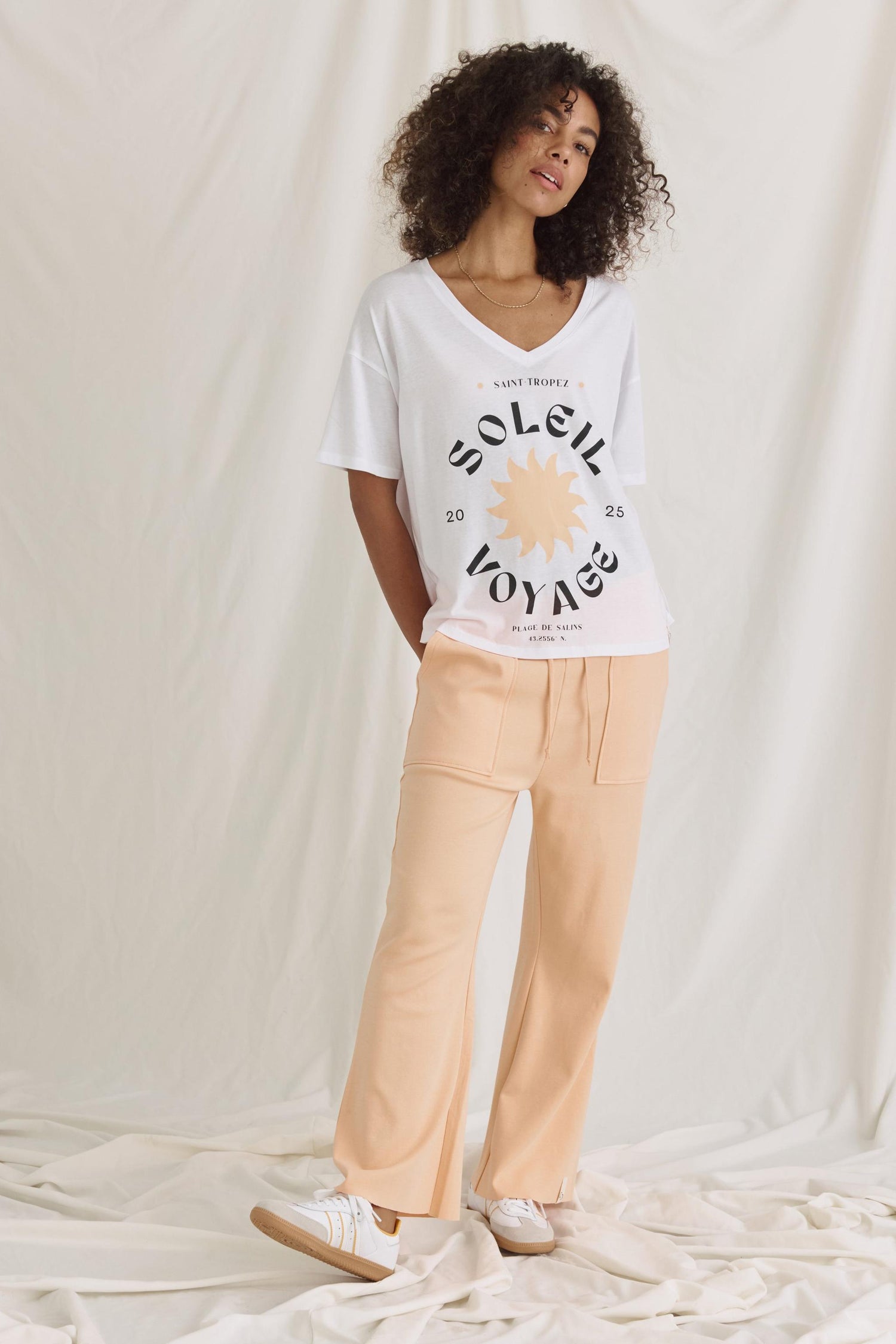 Weiches T-Shirt Mit Soleil Druck