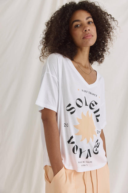Weiches T-Shirt Mit Soleil Druck
