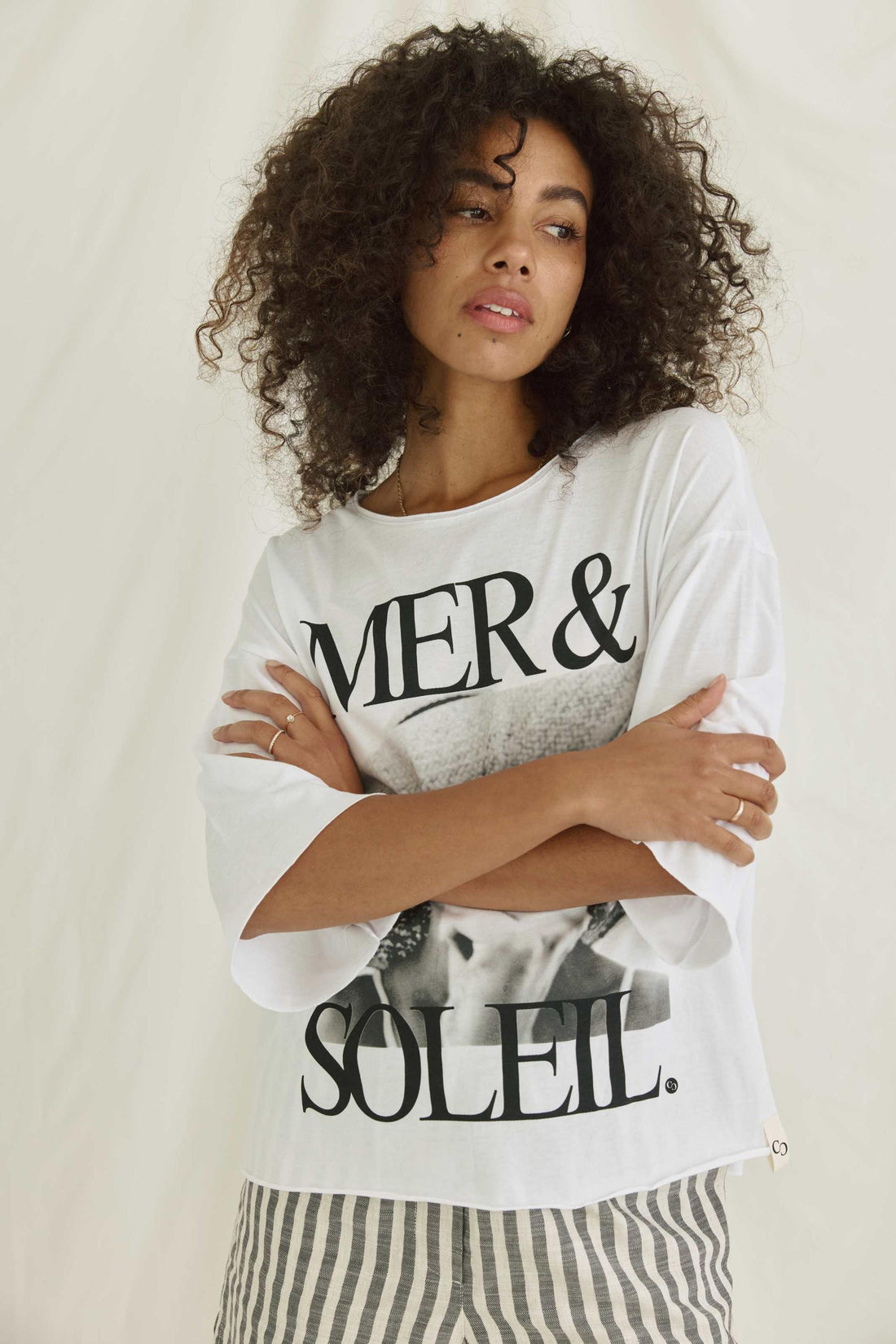 Weiches T-Shirt Mit Mer &amp; Soleil Druck