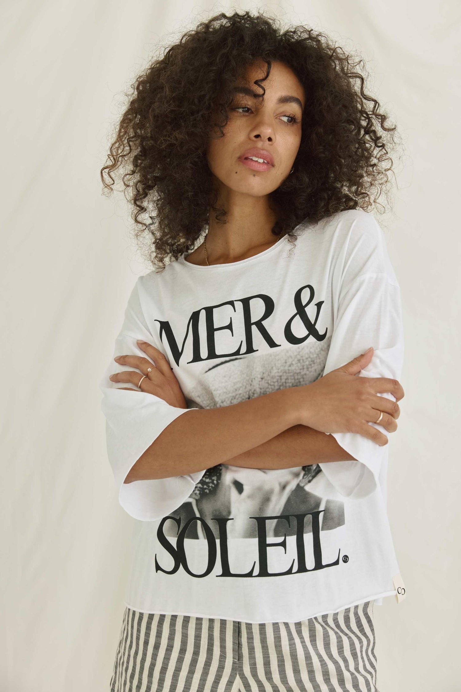 Weiches T-Shirt Mit Mer &amp; Soleil Druck