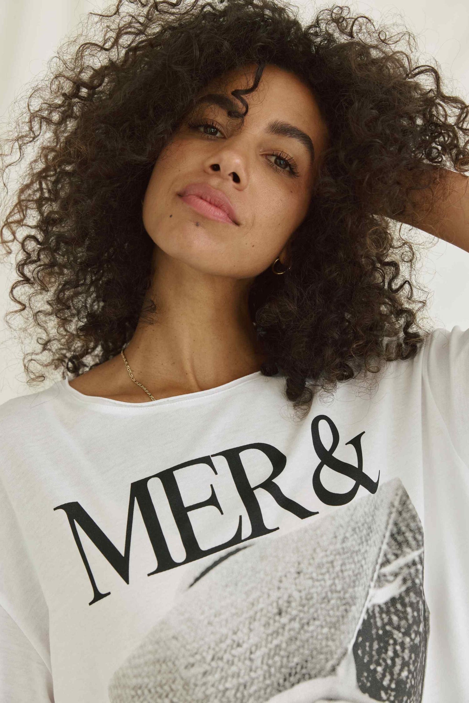 Weiches T-Shirt Mit Mer &amp; Soleil Druck