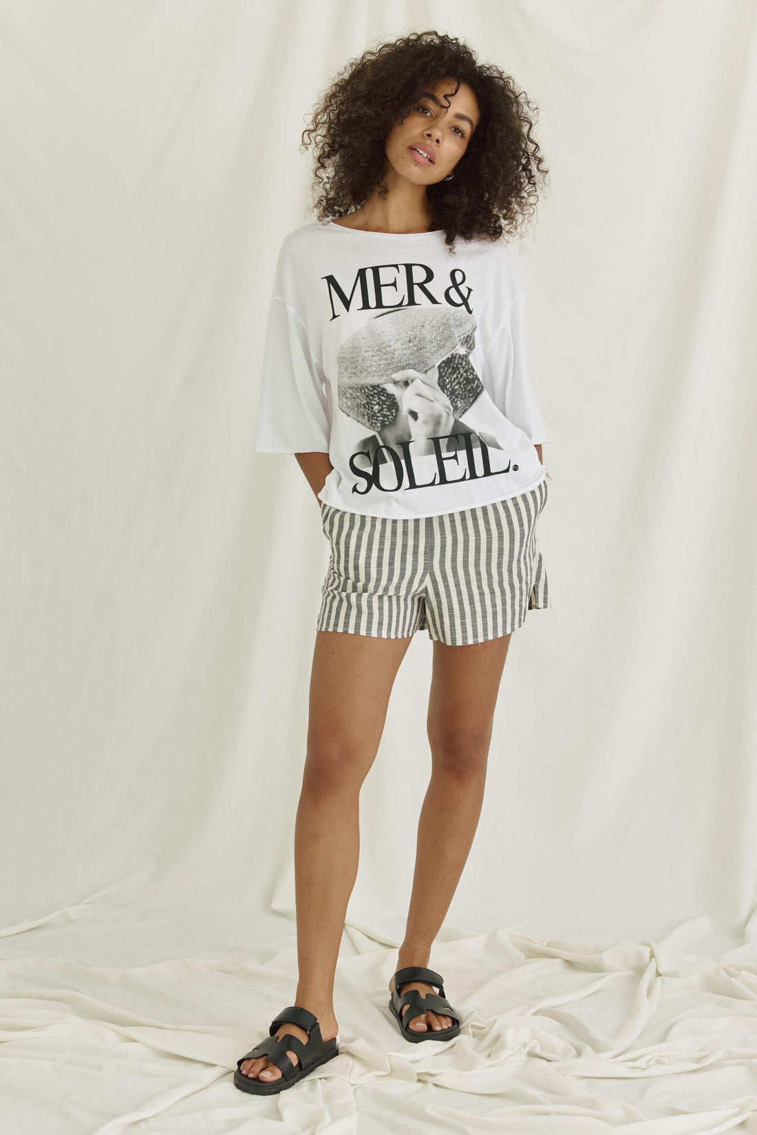 Weiches T-Shirt Mit Mer &amp; Soleil Druck